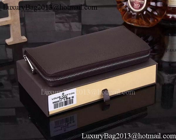Louis Vuitton Taiga Leather Zippy Wallets M60017 Brown