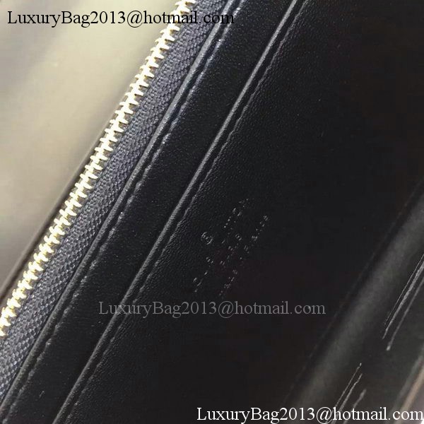 Louis Vuitton Vivienne Patent Leather LV Long Wallet M31637 Black