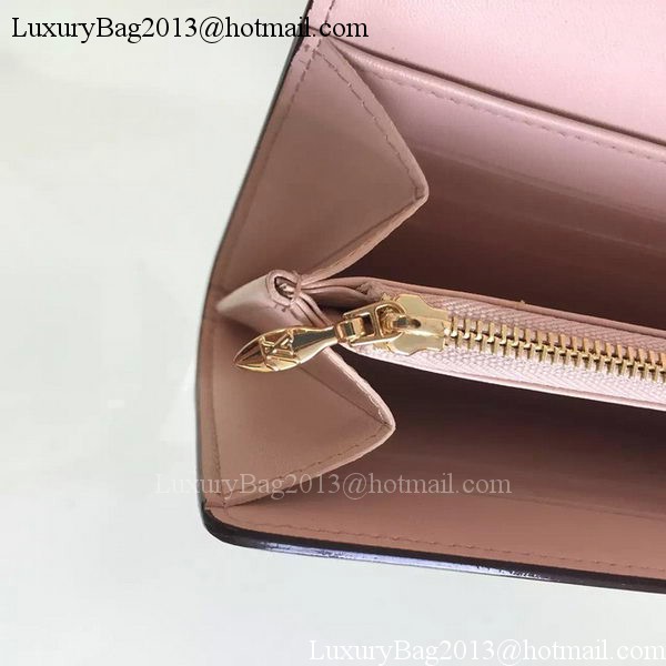 Louis Vuitton Vivienne Patent Leather LV Long Wallet M31637 Pink