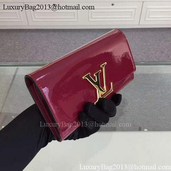 Louis Vuitton Vivienne Patent Leather LV Long Wallet M31637 Puple
