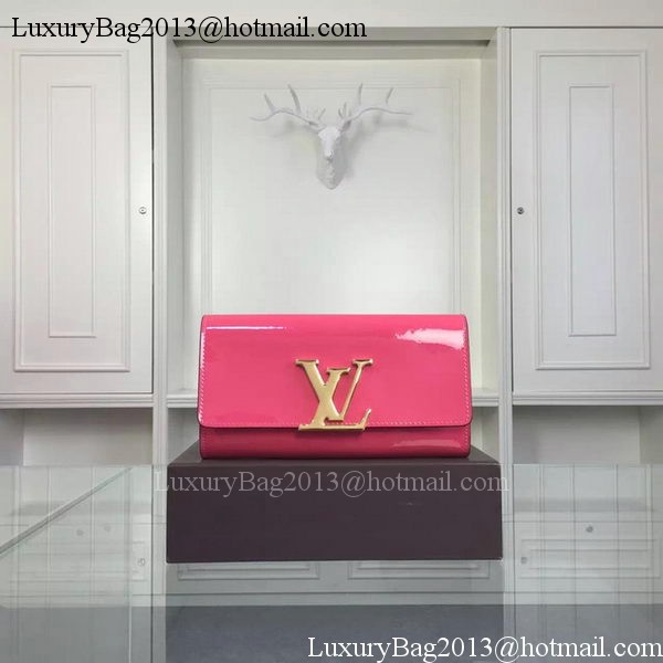 Louis Vuitton Vivienne Patent Leather LV Long Wallet M31637 Rose