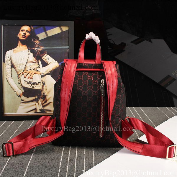 Gucci 352016 Multicolour Canvas Flap Backpack