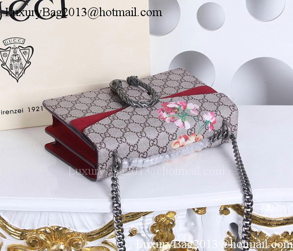 Gucci 400235 Dionysus Blooms Print Shoulder Bag