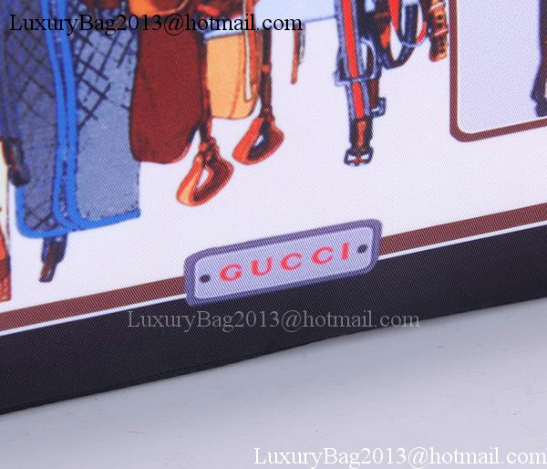 Gucci Large Horse Frame Print Tote Bag 387098 Black