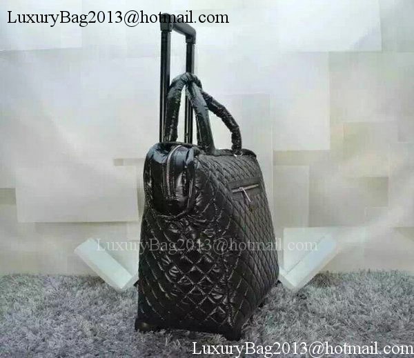 Chanel CoCo Cocoon Quilted Nylon Trolley A73735 Black