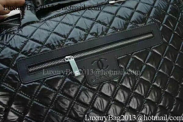 Chanel CoCo Cocoon Quilted Nylon Trolley A73735 Black