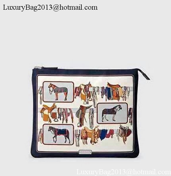 Gucci Horse Frame Print Travel Pouch 388917