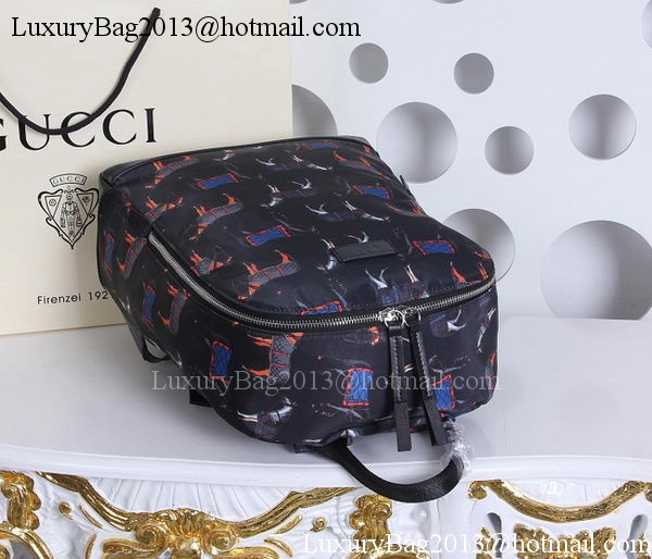 Gucci Horse Print Backpack 348769 Black