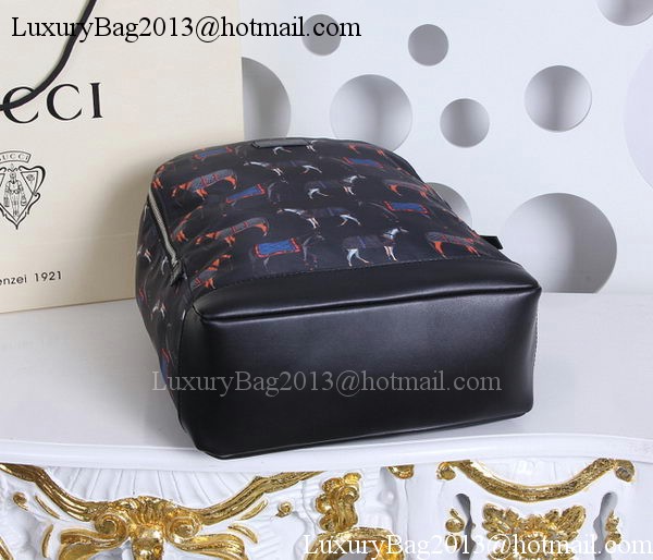 Gucci Horse Print Backpack 348769 Black