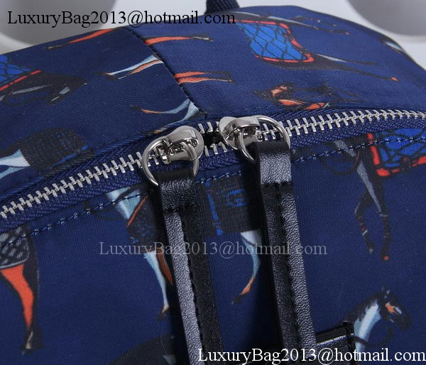 Gucci Horse Print Backpack 348769 Blue