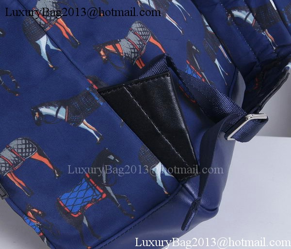 Gucci Horse Print Backpack 348769 Blue