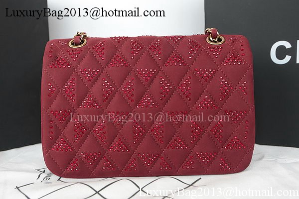 Chanel 2.55 Series Flap Bag Diamond Leather A1112CF Burgundy