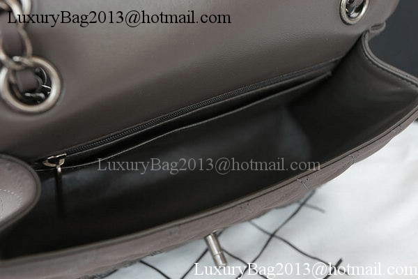 Chanel 2.55 Series Flap Bag Diamond Leather A1112CF Grey