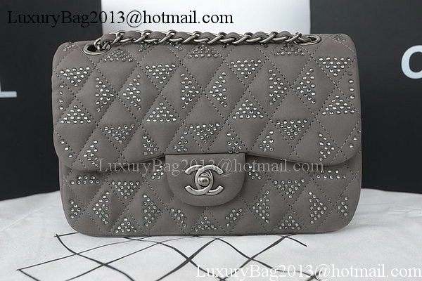 Chanel 2.55 Series Flap Bag Diamond Leather A1112CF Grey