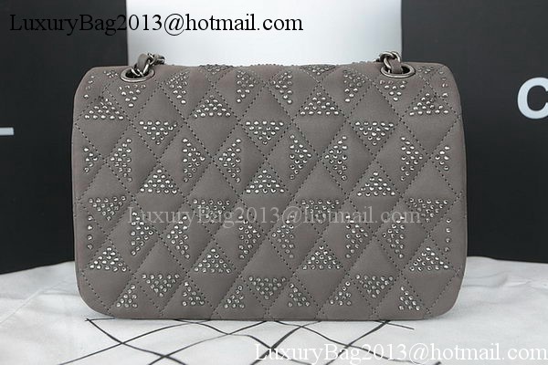 Chanel 2.55 Series Flap Bag Diamond Leather A1112CF Grey