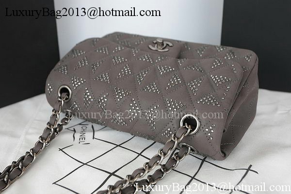 Chanel 2.55 Series Flap Bag Diamond Leather A1112CF Grey