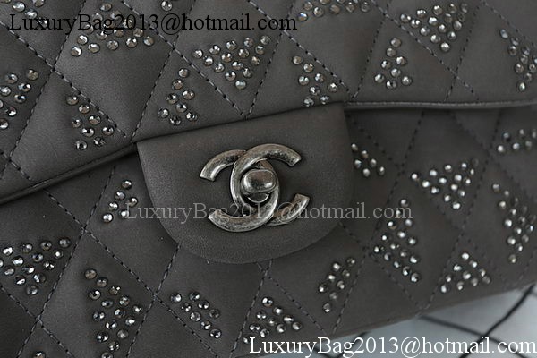 Chanel 2.55 Series Flap Bag Diamond Leather A1112CF Grey