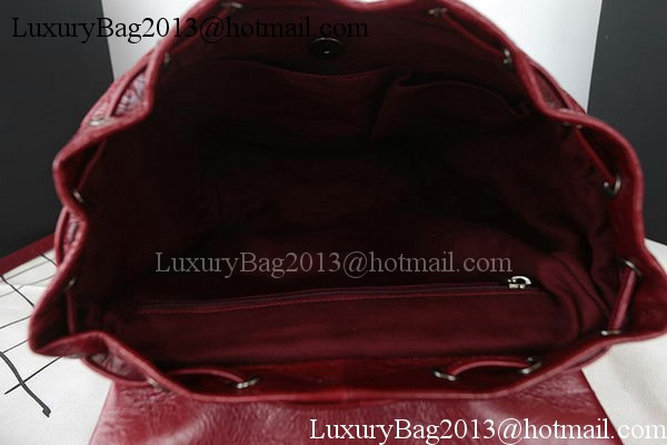 Chanel Original Bright Leather Backpack A92961 Burgundy