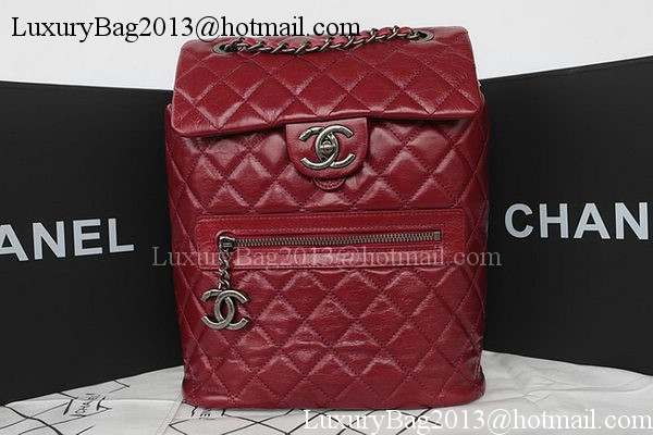 Chanel Original Bright Leather Backpack A92961 Burgundy