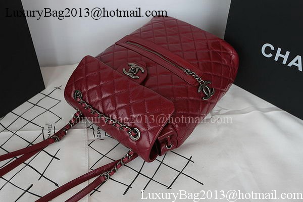 Chanel Original Bright Leather Backpack A92961 Burgundy