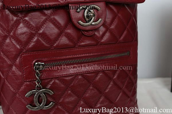 Chanel Original Bright Leather Backpack A92961 Burgundy