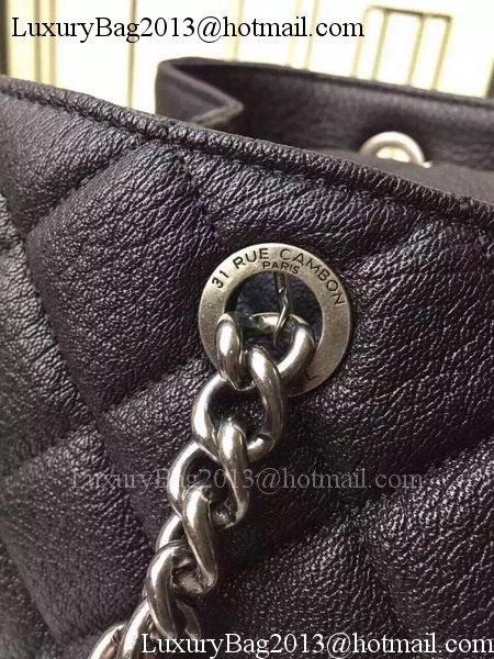 Chanel Shopper Bag Original Deer Leather A96299 Black