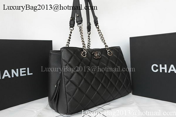 Chanel Shopper Bag Original Goat Leather A93021 Black