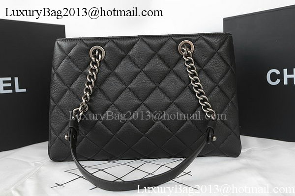 Chanel Shopper Bag Original Goat Leather A93021 Black