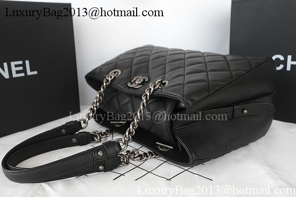 Chanel Shopper Bag Original Goat Leather A93021 Black