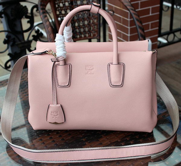MCM Milla Tote Bag Calfskin Leather MCM1180 Light Pink