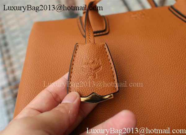 MCM Milla Tote Bag Calfskin Leather MCM1180 Wheat