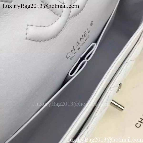 Chanel 2.55 Series Flap Bag Cannage Pattern Leather CF8024 White