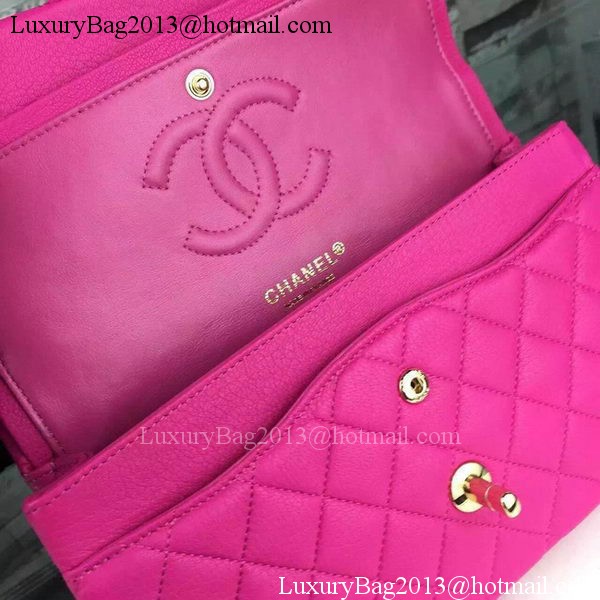 Chanel 2.55 Series Flap Bag Deerskin Leather A1112 Rose