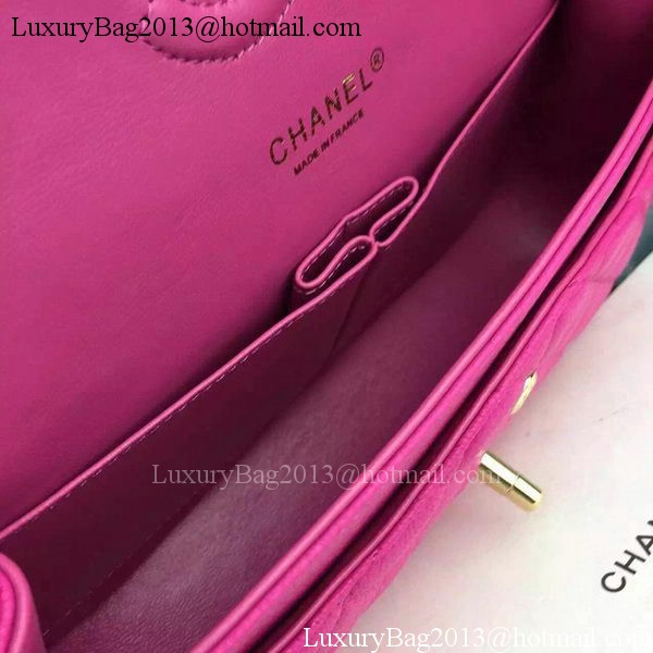 Chanel 2.55 Series Flap Bag Deerskin Leather A1112 Rose