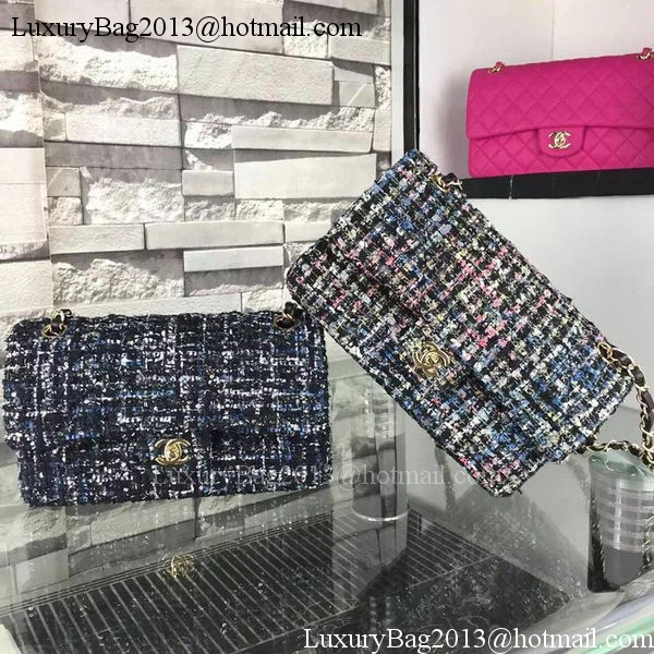 Chanel 2.55 Series Flap Bag Original Fabric A1112 Blue