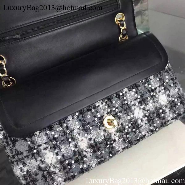 Chanel 2.55 Series Flap Bag Original Fabric A1112 Grey