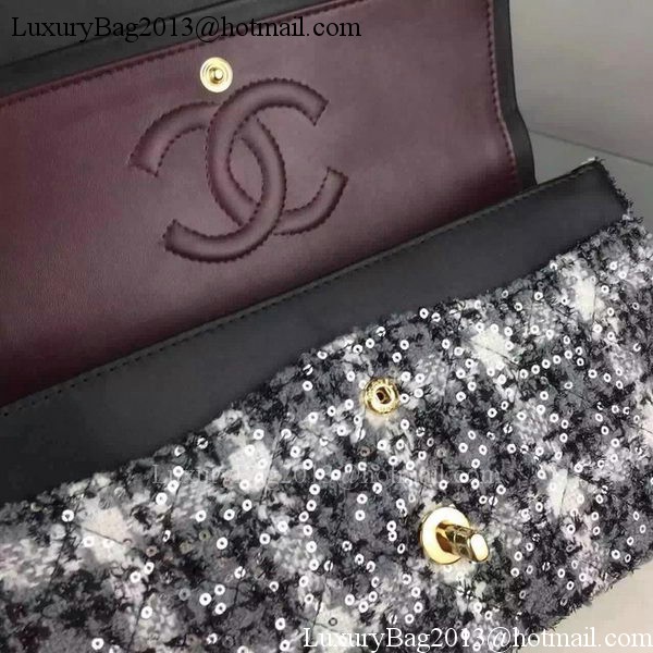 Chanel 2.55 Series Flap Bag Original Fabric A1112 Grey