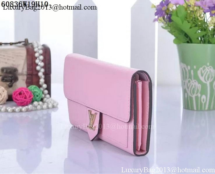 Louis Vuitton Soft Calf Leather LOCKME WALLET M60861 Pink