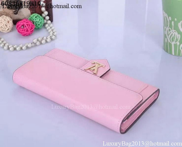 Louis Vuitton Soft Calf Leather LOCKME WALLET M60861 Pink