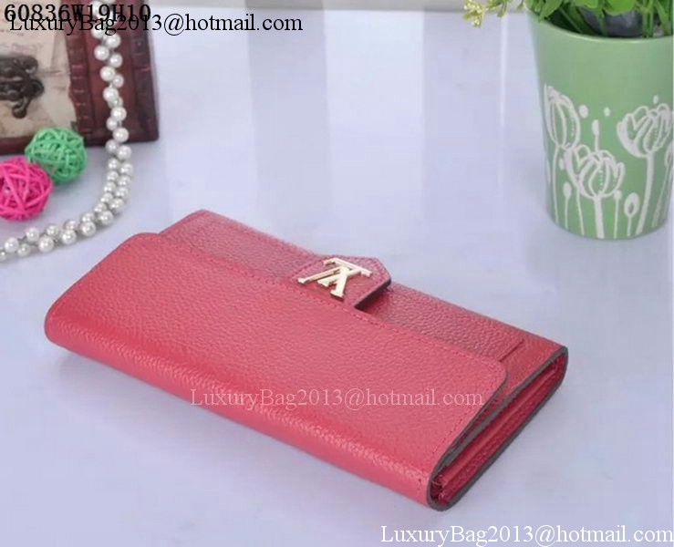 Louis Vuitton Soft Calf Leather LOCKME WALLET M60861 Rose