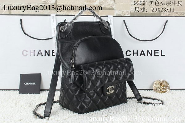 Chanel Backpack Calfskin Leather CHA92291 Black