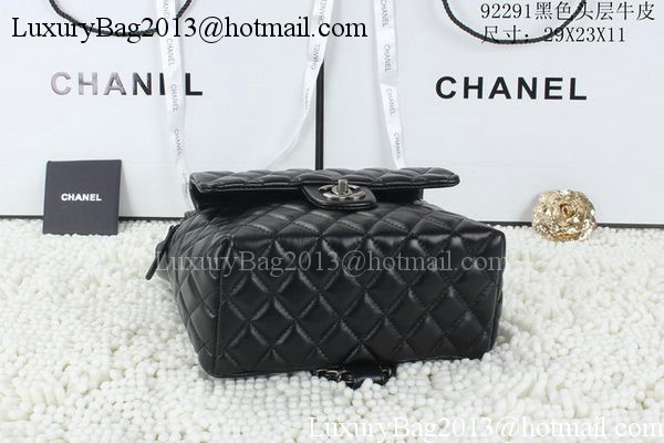 Chanel Backpack Calfskin Leather CHA92291 Black