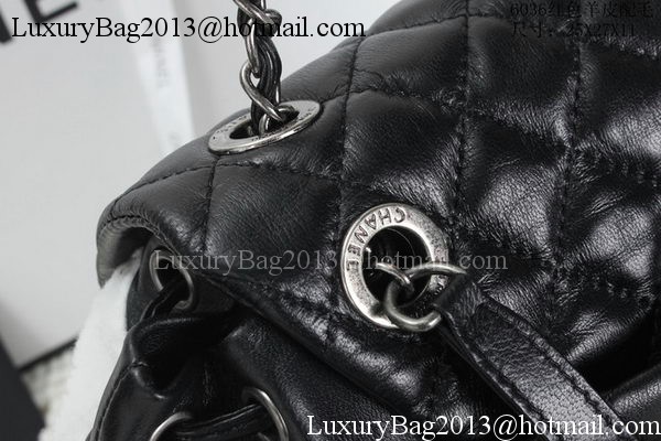 Chanel Sheepskin Leather Backpack A6036 Black&White