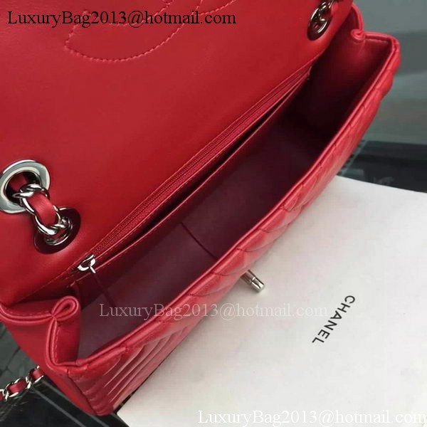 Chanel 2.55 Series Flap Bag Lambskin Chevron Leather A4270 Red