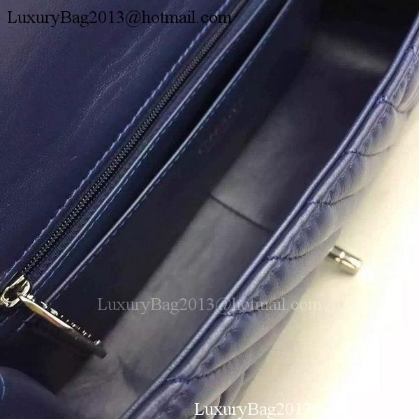 Chanel 2.55 Series Flap Bag Lambskin Chevron Leather A4270 Royal