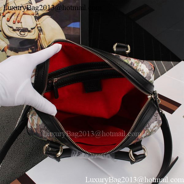 Gucci Blooms GG Supreme Top Handle Bag 409529 Black