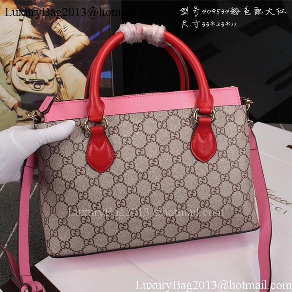 Gucci GG Supreme Tote Bag 409534 Pink