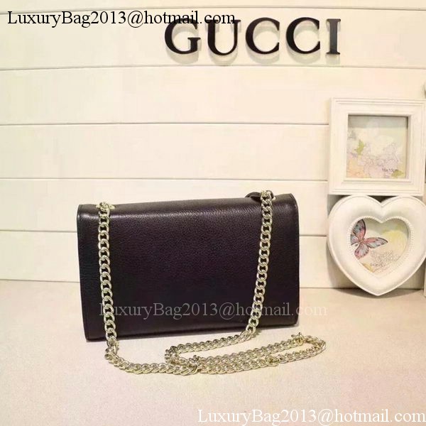 Gucci Miss Bamboo Leather Shoulder Bag 387611