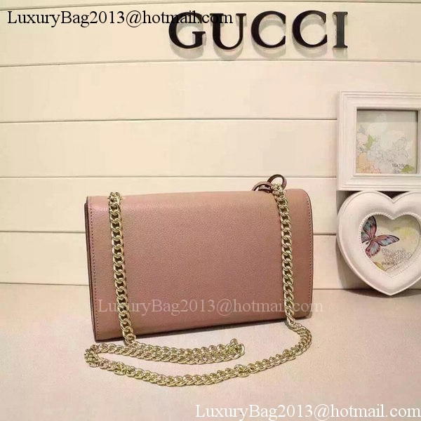 Gucci Miss Bamboo Leather Shoulder Bag 387611