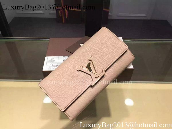 Louis Vuitton Litchi Leather LOUISE WALLET M60766 Light Pink